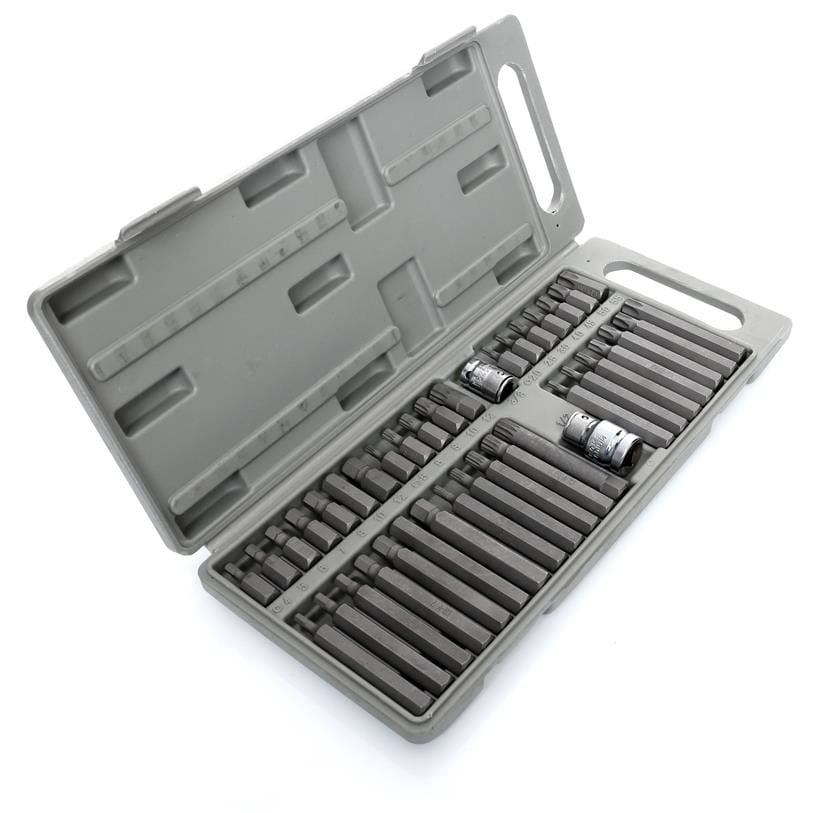 Coffret de 40 embouts hexagonaux, Torx et cannelés | Kraft&Dele