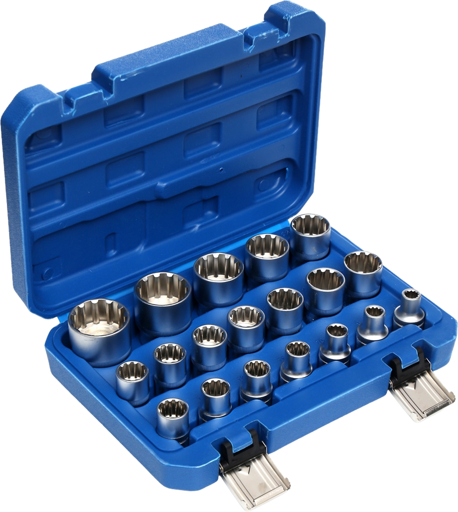 Torx-Steckschlüsselsatz 19-teilig, robust | Kraft&Dele