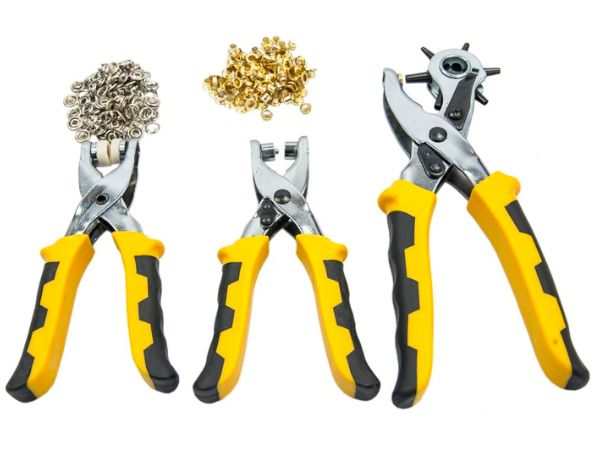 3-teiliges ergonomisches Lederhandwerksset