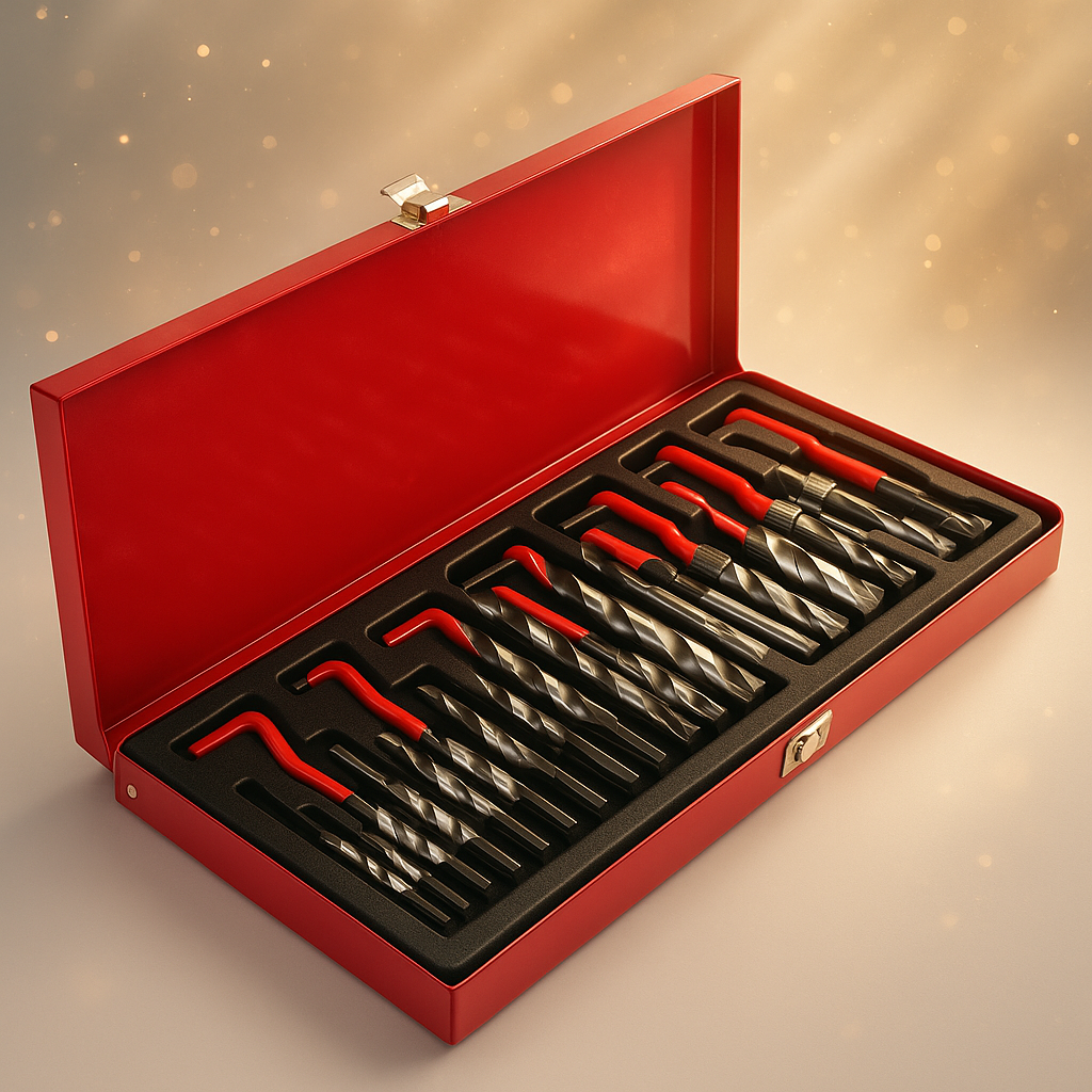 Kit de réparation de filetage 131 pièces. Outils de précision