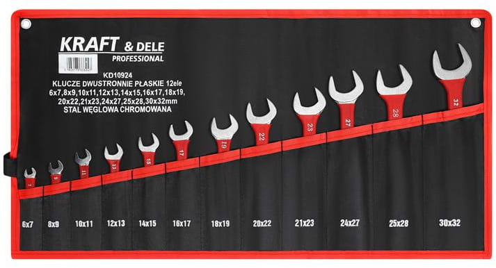 Doppelmaulschlüssel-Set, 12-teilig | Kraft&Dele