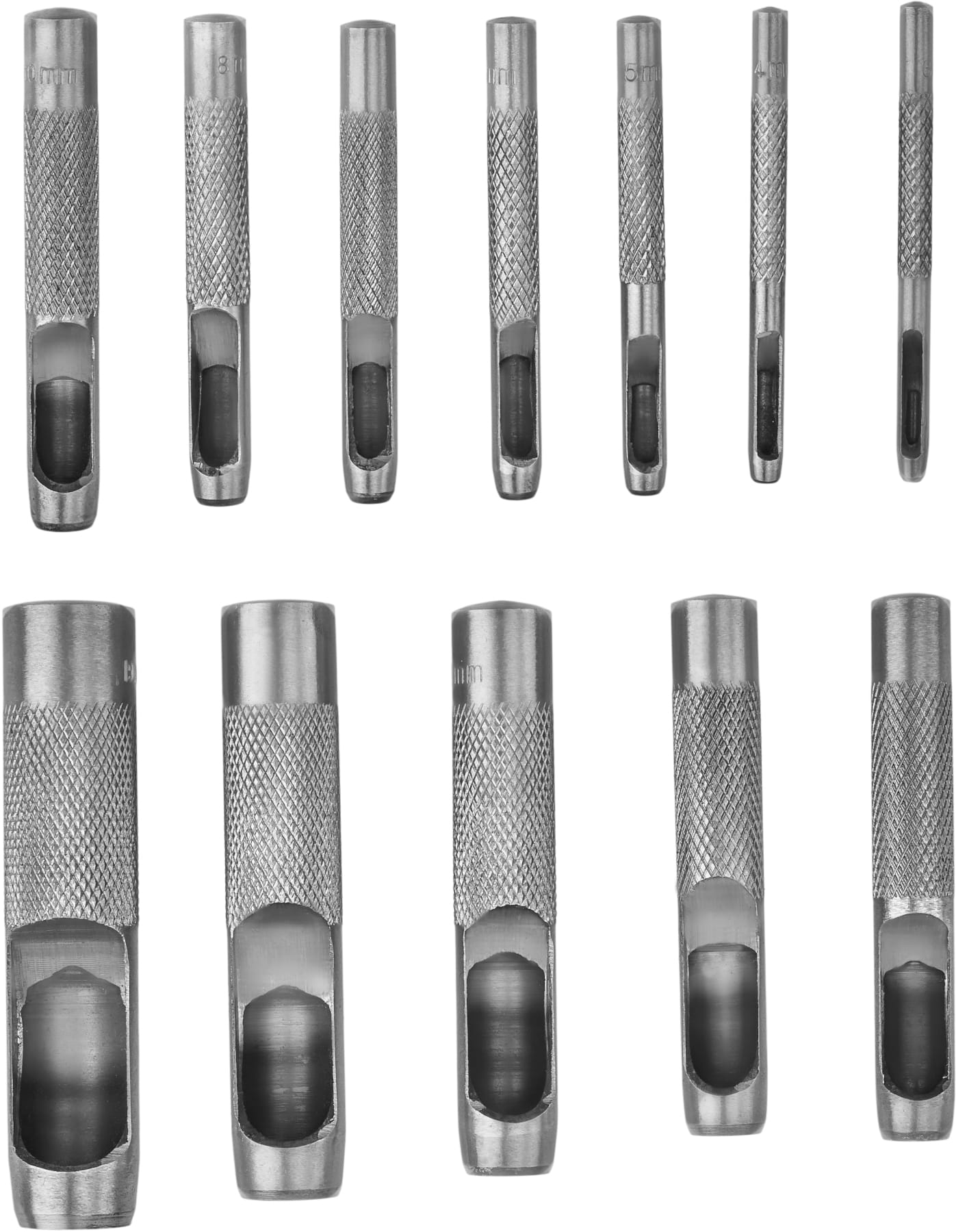 Punches and Punches for Holes 3-19mm 12 Pieces