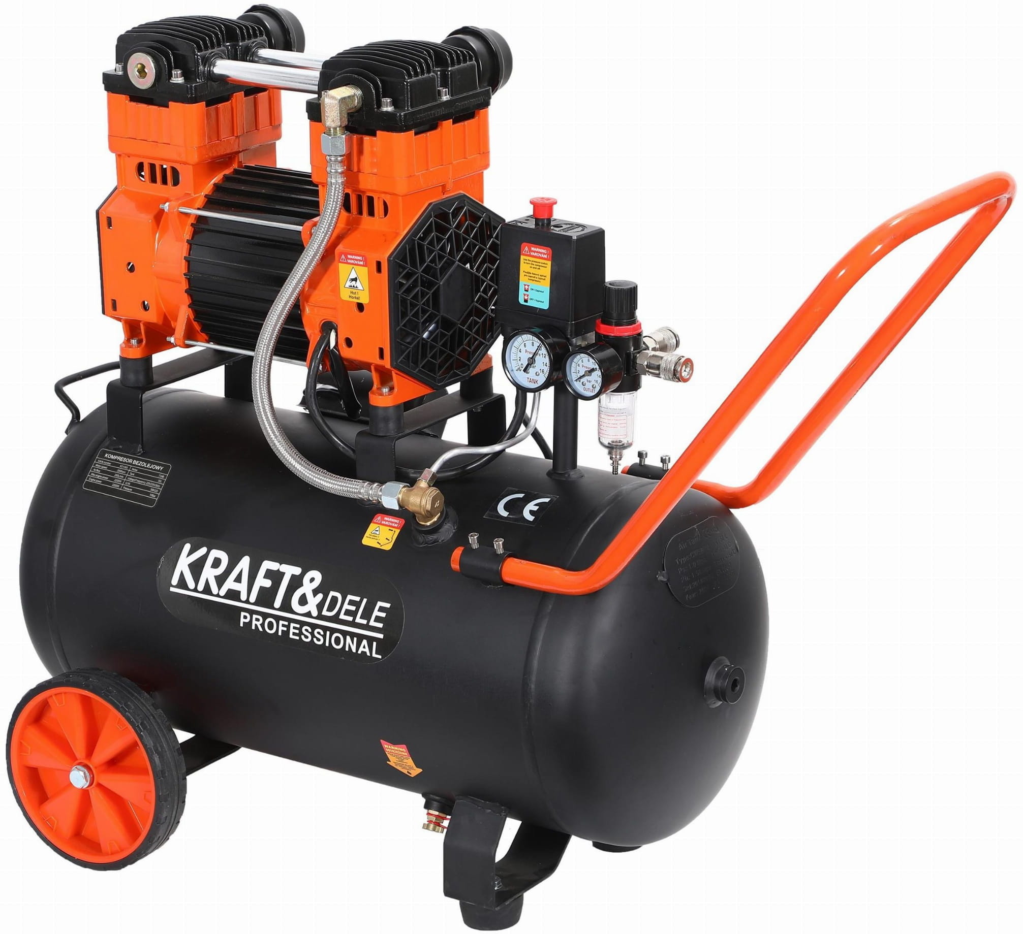 Ölfreier Kompressor 2200W 50L