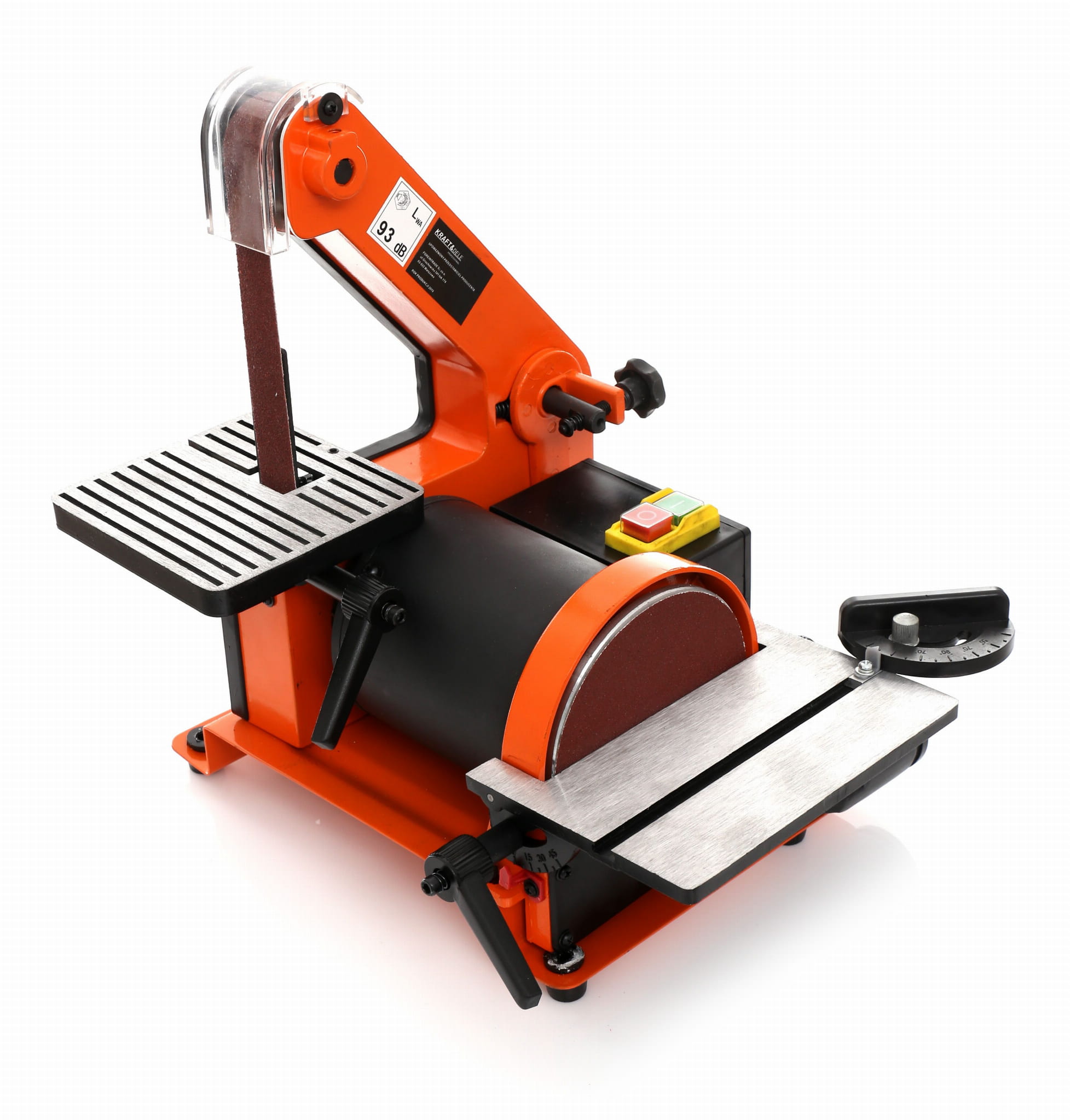Levigatrice a nastro e a disco da 550 W con struttura stabile | Kraft&Dele