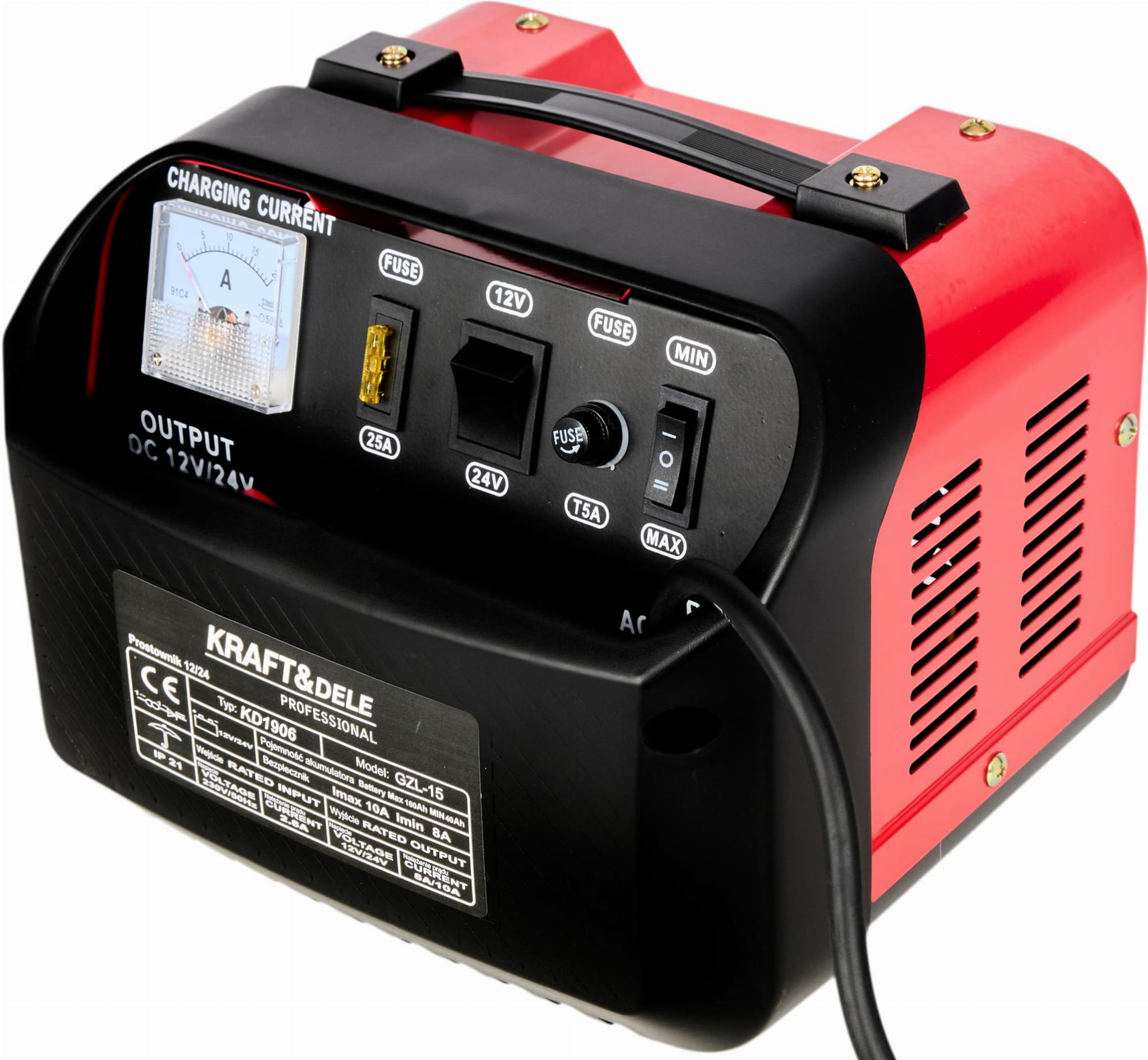 Caricabatterie per auto 12V/24V 20A | Kraft&Dele