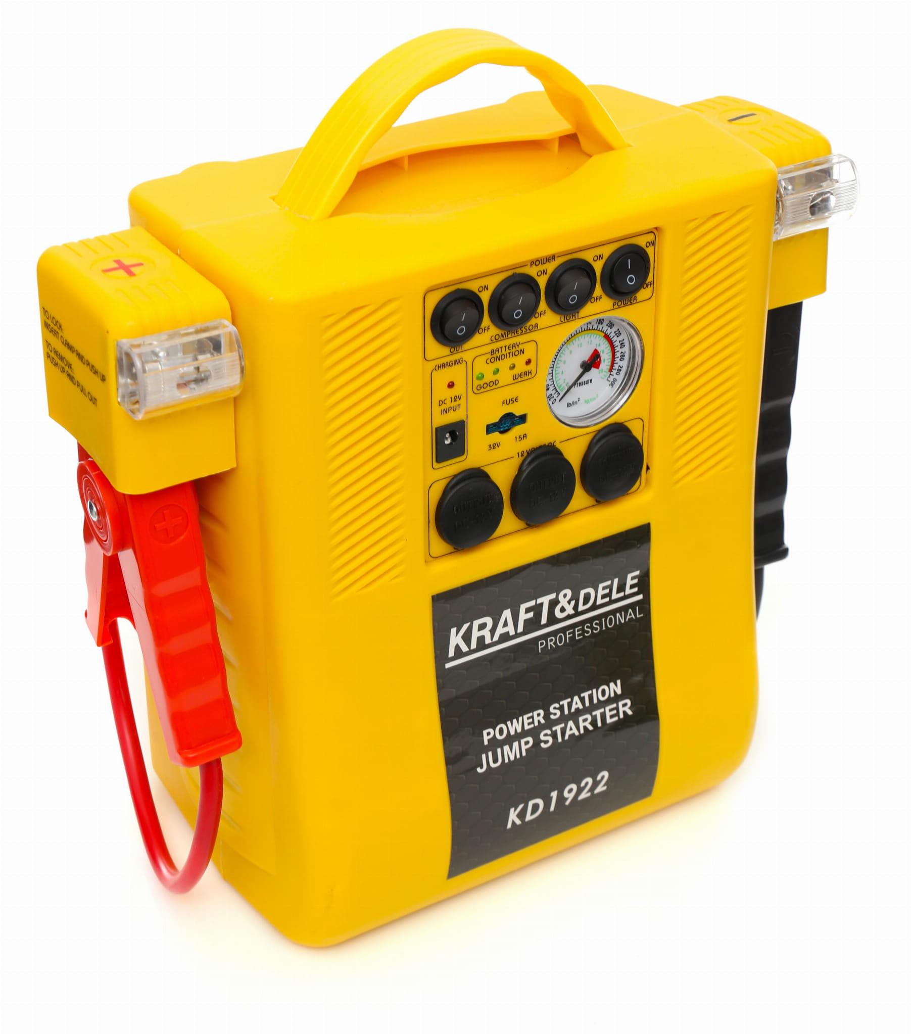 Avviatore di emergenza 4 in 1 multifunzionale | Kraft&Dele