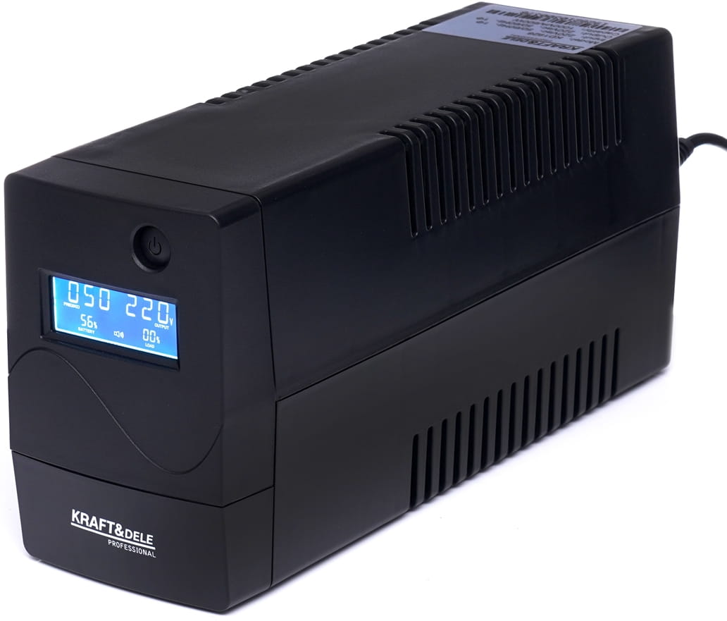 UPS 1000VA LCD Emergency Power Supply | Kraft&Dele