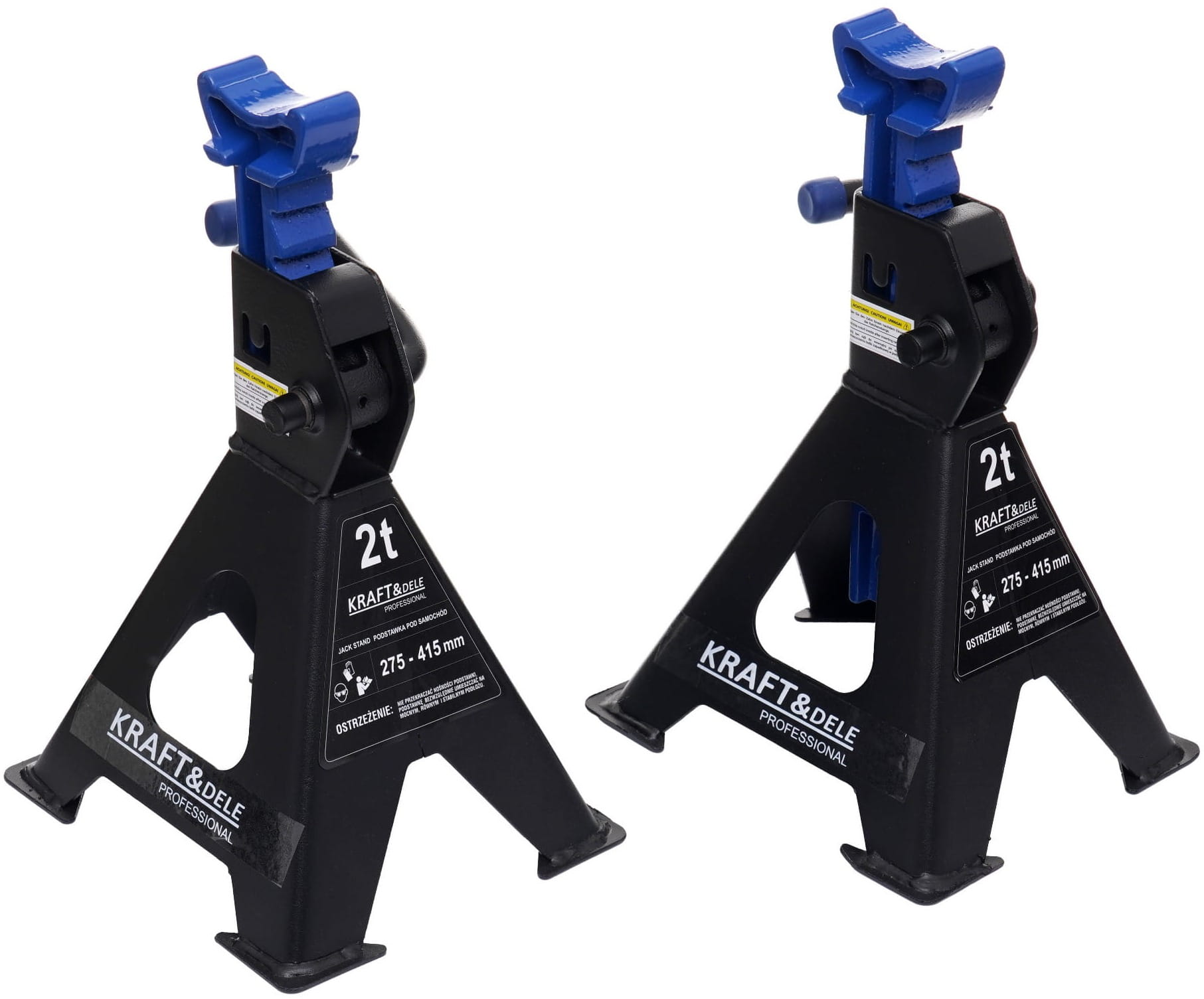 Soportes de gato para coche 2T de altura ajustable