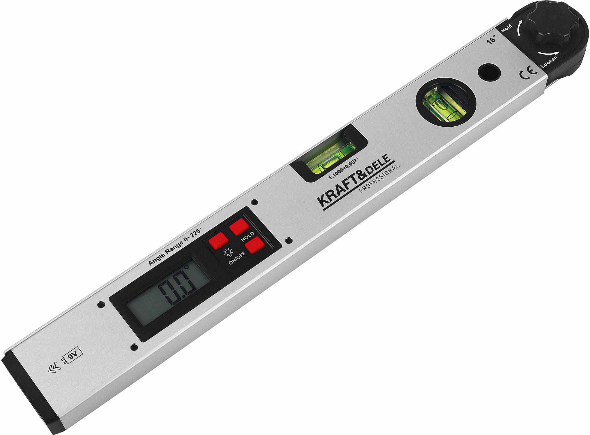 Transportador electrónico LCD de 400 mm con nivel de burbuja