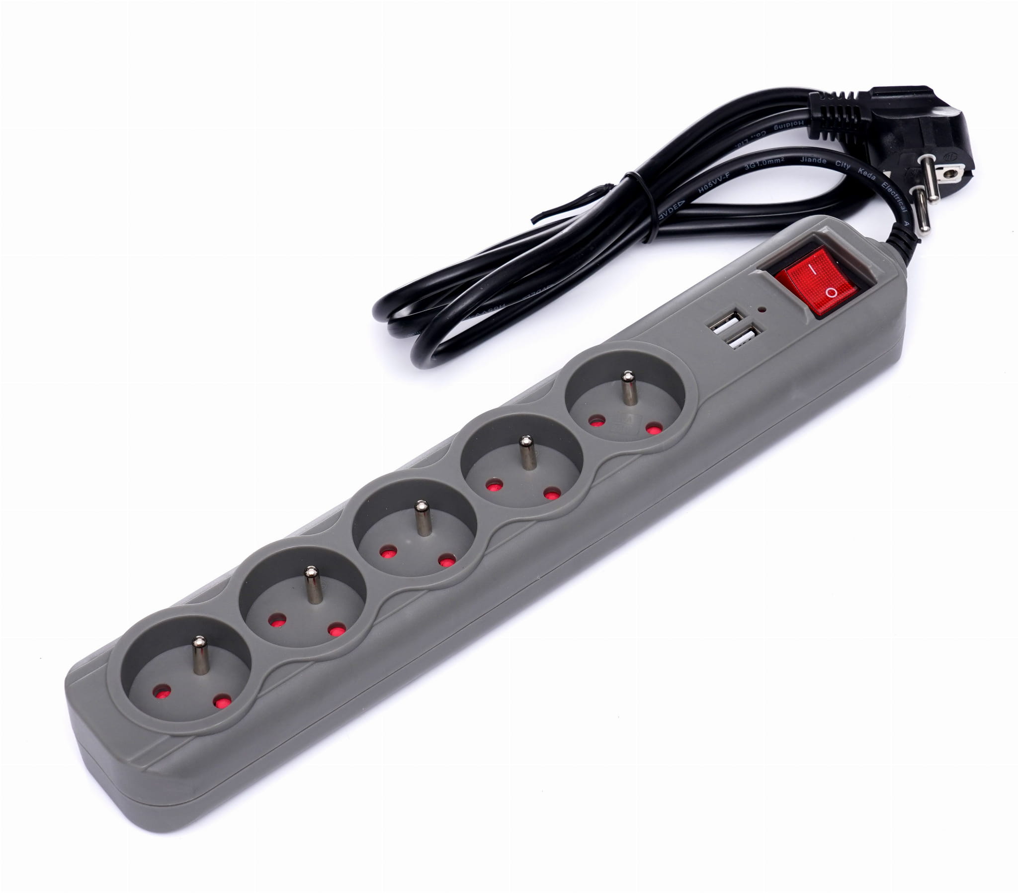 Przedłużacz 1,5m z Gniazdami USB | Kraft&Dele