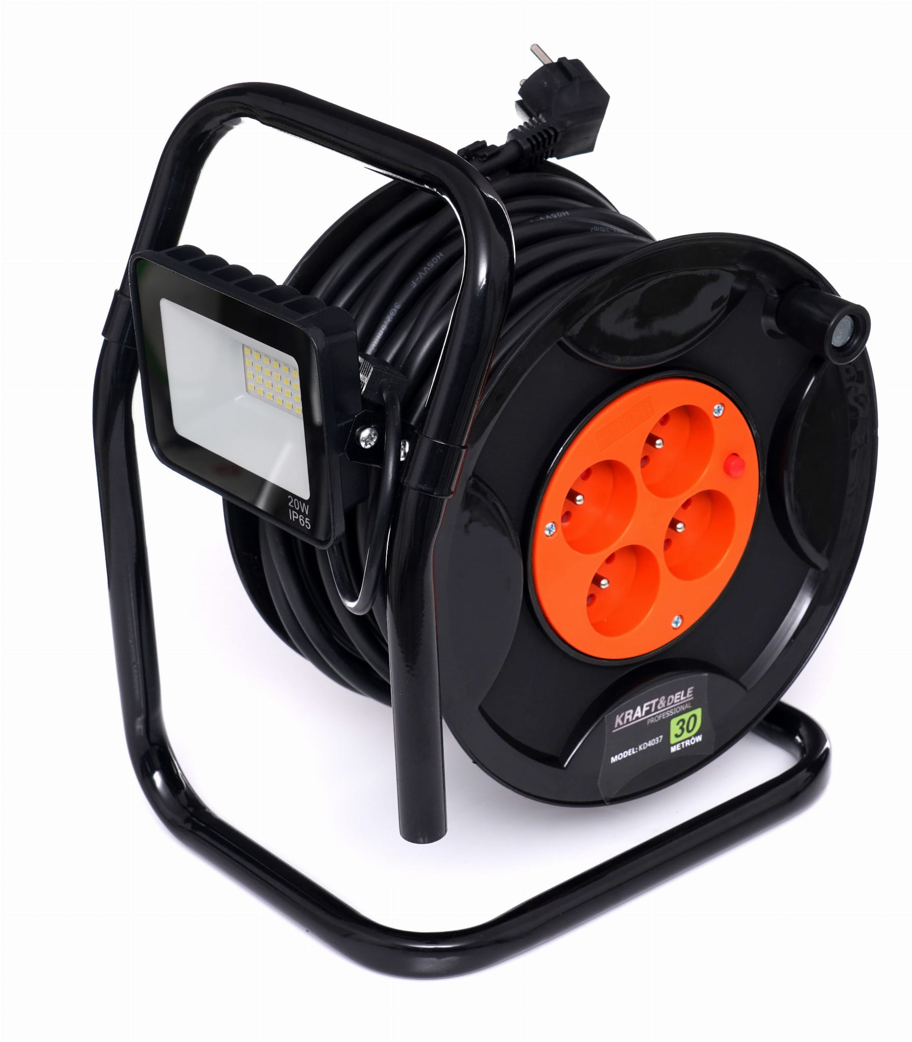 Avvolgicavo di prolunga da 30 m con LED
