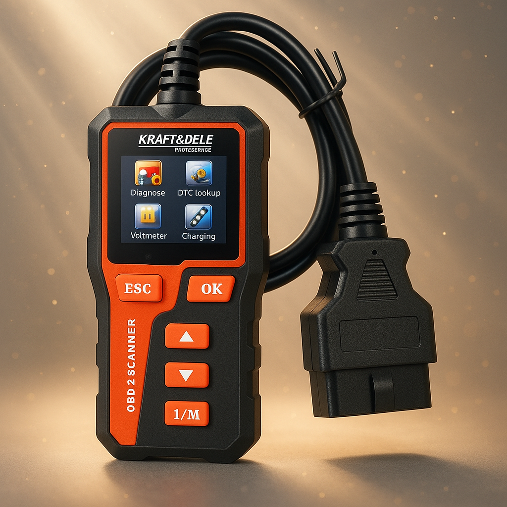 Tester diagnostico LCD OBD II/EOBD da 2,36 pollici