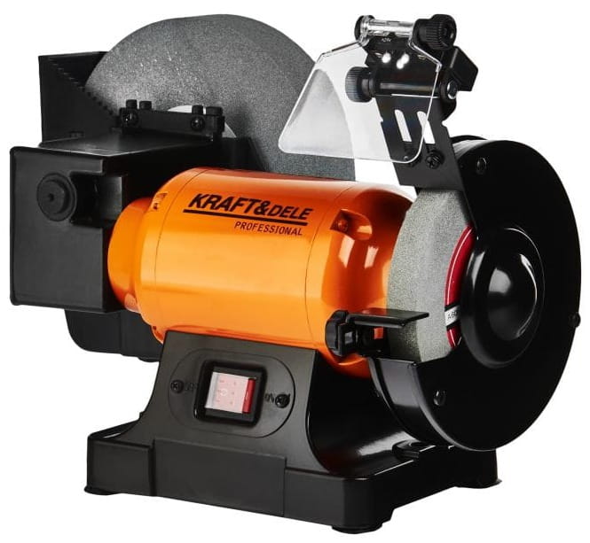 Amoladora de banco con potente motor de 1800 W | Kraft&Dele
