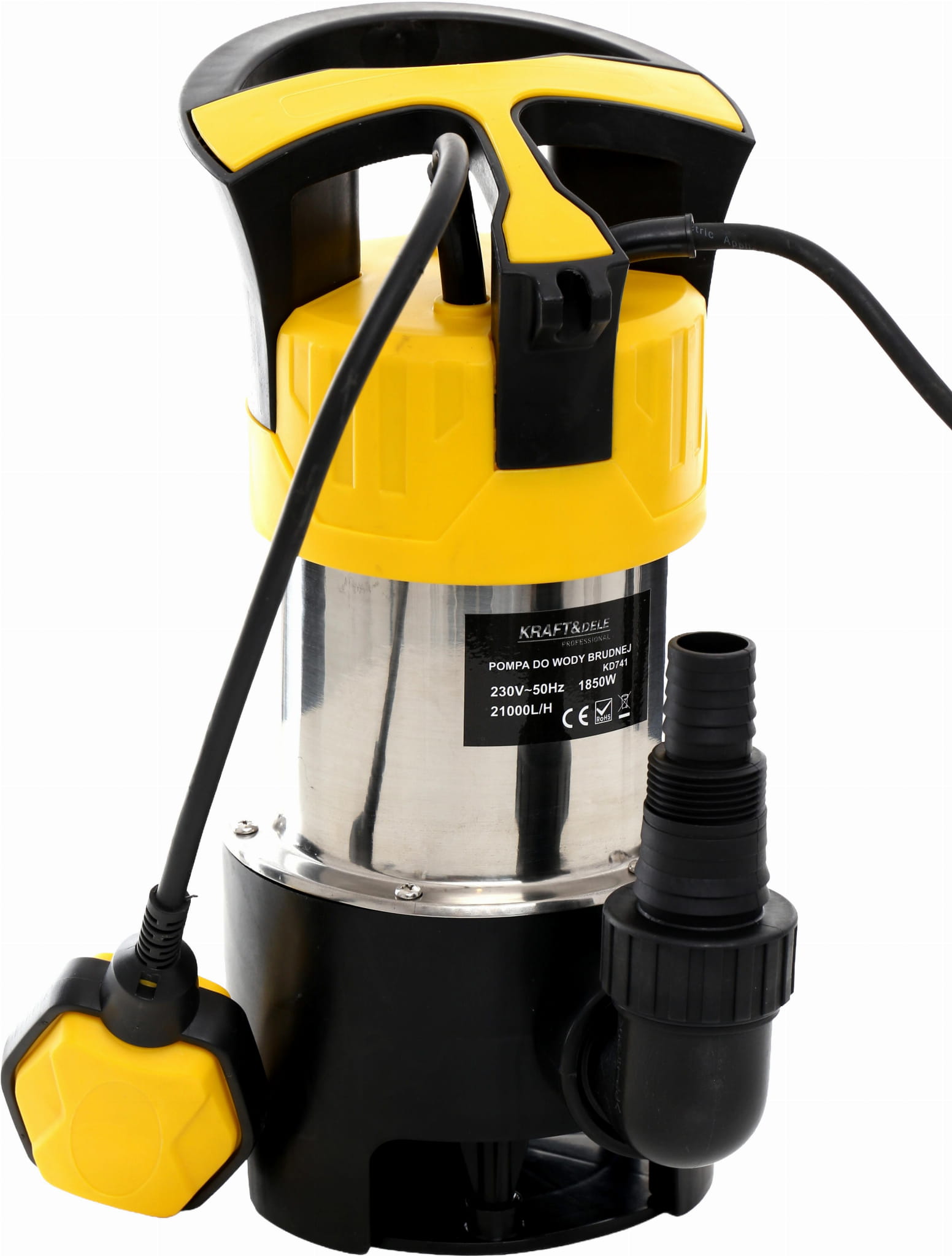 Pompa elettrica da 1850 W con galleggiante | Kraft&Dele