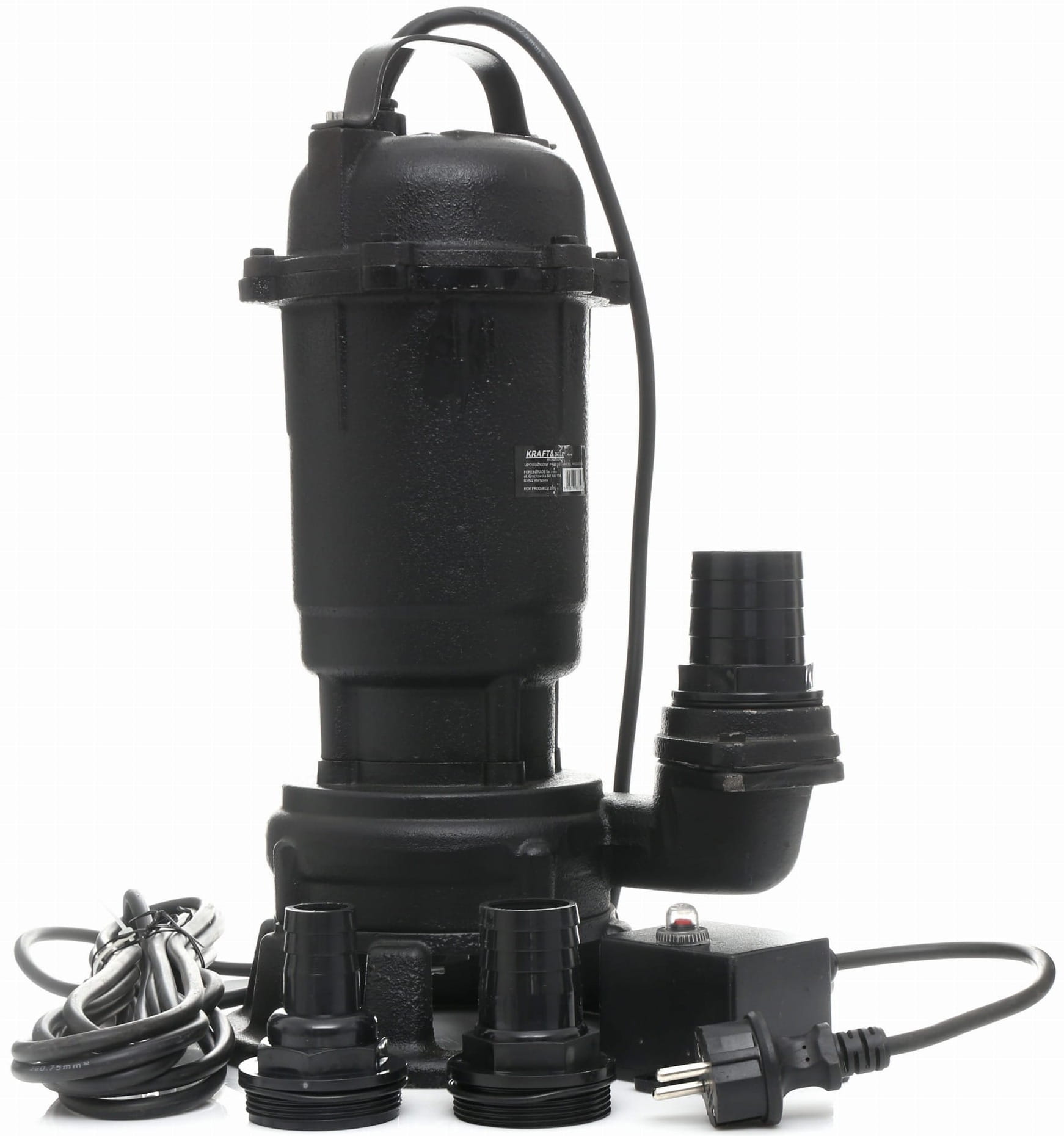 Pompe submersible 3200 W avec broyeur