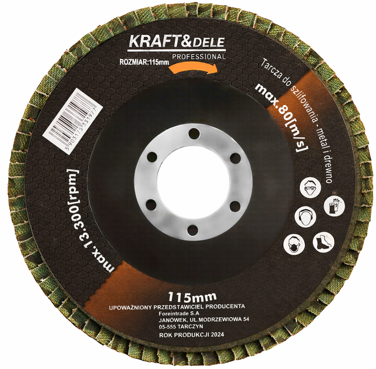 P80 Flap Disc 115mm Universal | Kraft&Dele