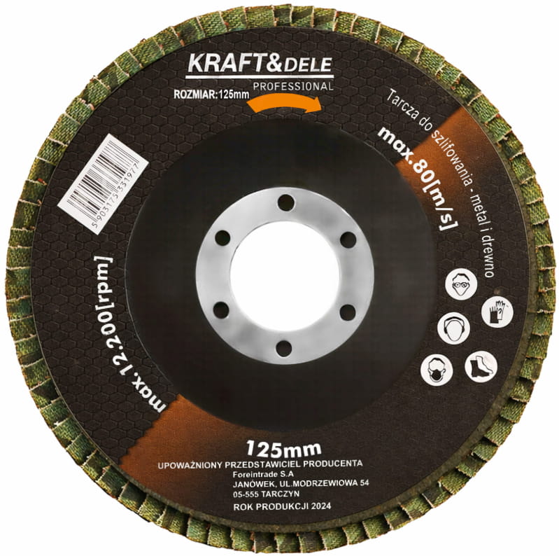 P80 Flap Disc 125mm Universal